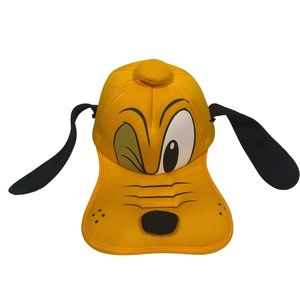 Disney Parks Pluto Plush Hat Floppy Ears Adult One Size Goofy’s Dog Winking Face